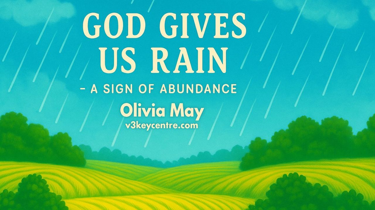 God Gives Us Rain — a Sign of Abundance