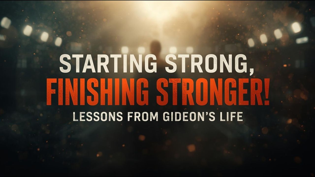 Starting Strong, Finishing Stronger! Lessons From Gideon’s Life - Bible App