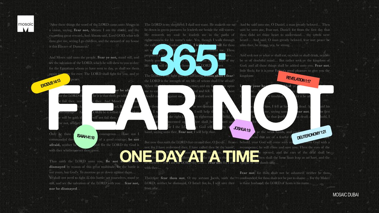 One Fear 365: Fear Not - One Day at a Time - Bible App
